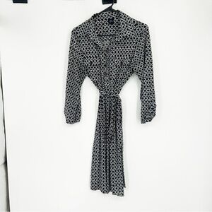 Saint Tropez‎ West Black & Gray Shirtdress Size 10